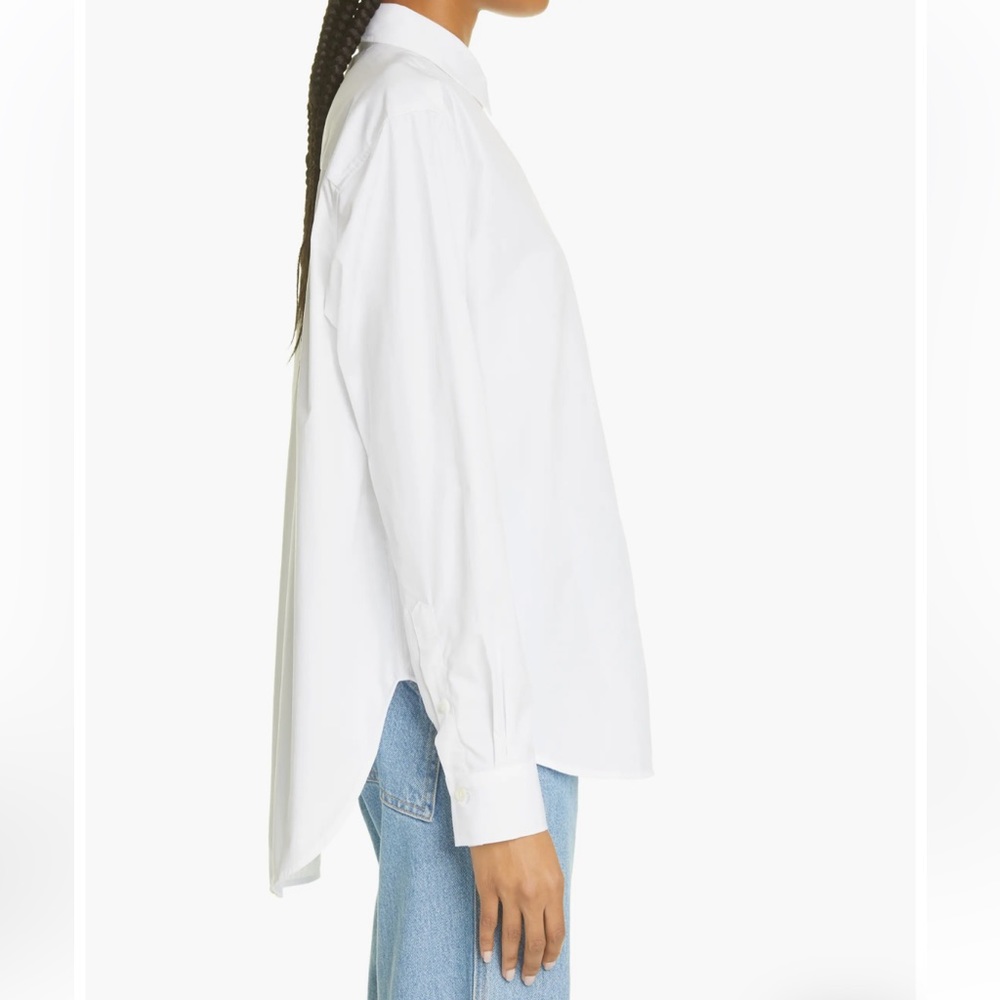 NWT TOTÊME Signature Organic Cotton Poplin Button-Up Shirt - Picture 3 of 14